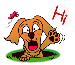 my lovely dog "Cookie" (English) sticker #10311064