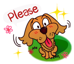 my lovely dog "Cookie" (English) sticker #10311066