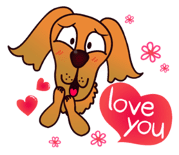 my lovely dog "Cookie" (English) sticker #10311067