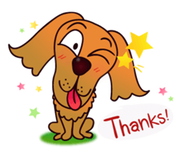 my lovely dog "Cookie" (English) sticker #10311068