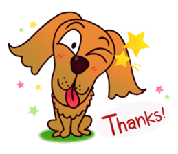 my lovely dog "Cookie" (English) sticker #10311068