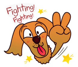 my lovely dog "Cookie" (English) sticker #10311069