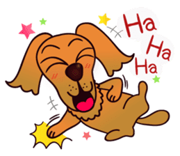 my lovely dog "Cookie" (English) sticker #10311070