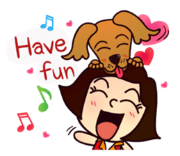 my lovely dog "Cookie" (English) sticker #10311071