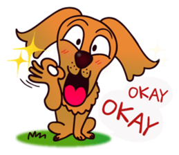 my lovely dog "Cookie" (English) sticker #10311072