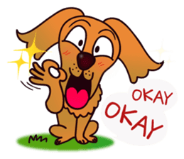 my lovely dog "Cookie" (English) sticker #10311072