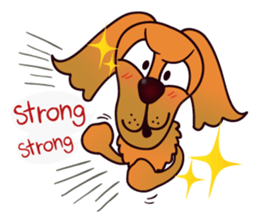 my lovely dog "Cookie" (English) sticker #10311073