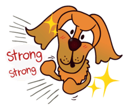 my lovely dog "Cookie" (English) sticker #10311073