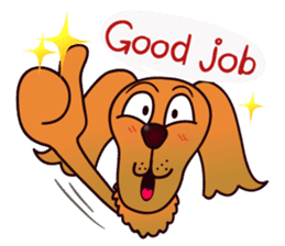 my lovely dog "Cookie" (English) sticker #10311074