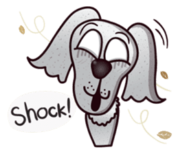 my lovely dog "Cookie" (English) sticker #10311075