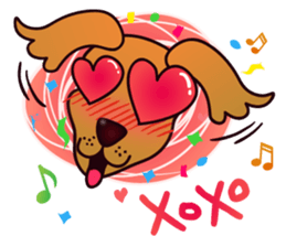 my lovely dog "Cookie" (English) sticker #10311077