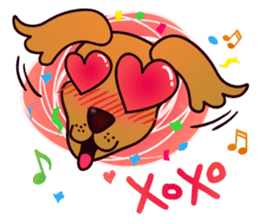 my lovely dog "Cookie" (English) sticker #10311077