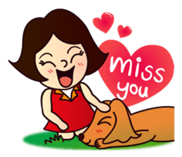 my lovely dog "Cookie" (English) sticker #10311078