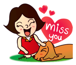 my lovely dog "Cookie" (English) sticker #10311078