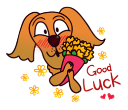 my lovely dog "Cookie" (English) sticker #10311079