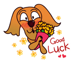 my lovely dog "Cookie" (English) sticker #10311079