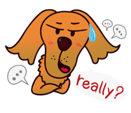 my lovely dog "Cookie" (English) sticker #10311080