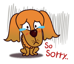 my lovely dog "Cookie" (English) sticker #10311081