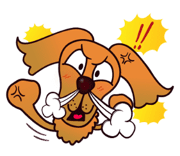 my lovely dog "Cookie" (English) sticker #10311084