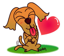 my lovely dog "Cookie" (English) sticker #10311088