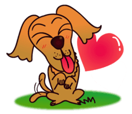 my lovely dog "Cookie" (English) sticker #10311088