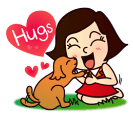 my lovely dog "Cookie" (English) sticker #10311089