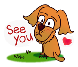 my lovely dog "Cookie" (English) sticker #10311090