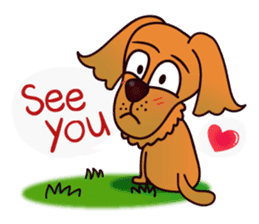 my lovely dog "Cookie" (English) sticker #10311090