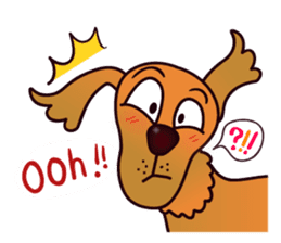 my lovely dog "Cookie" (English) sticker #10311091