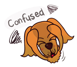 my lovely dog "Cookie" (English) sticker #10311092