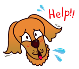 my lovely dog "Cookie" (English) sticker #10311093