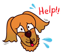 my lovely dog "Cookie" (English) sticker #10311093