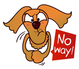 my lovely dog "Cookie" (English) sticker #10311096