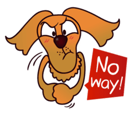 my lovely dog "Cookie" (English) sticker #10311096