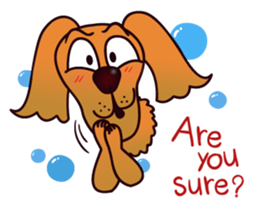 my lovely dog "Cookie" (English) sticker #10311100