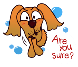 my lovely dog "Cookie" (English) sticker #10311100