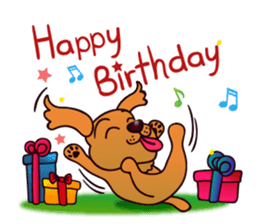 my lovely dog "Cookie" (English) sticker #10311101