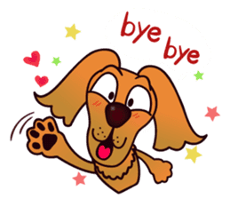 my lovely dog "Cookie" (English) sticker #10311102