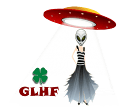 Alien Contact TextSpeak sticker #10383241
