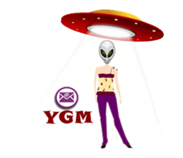 Alien Contact TextSpeak sticker #10383243