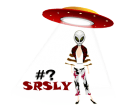 Alien Contact TextSpeak sticker #10383245