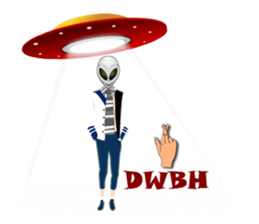 Alien Contact TextSpeak sticker #10383248