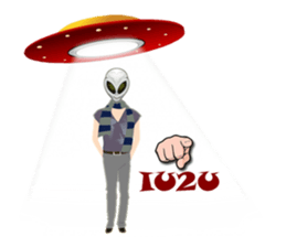 Alien Contact TextSpeak sticker #10383252