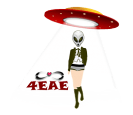 Alien Contact TextSpeak sticker #10383253