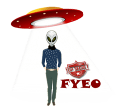 Alien Contact TextSpeak sticker #10383254
