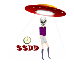 Alien Contact TextSpeak sticker #10383255