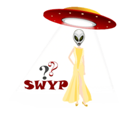 Alien Contact TextSpeak sticker #10383257
