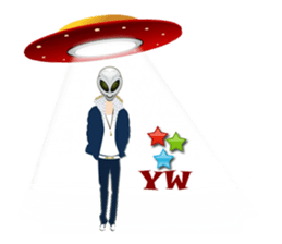 Alien Contact TextSpeak sticker #10383258