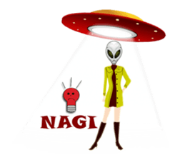 Alien Contact TextSpeak sticker #10383261