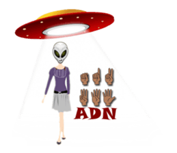 Alien Contact TextSpeak sticker #10383262